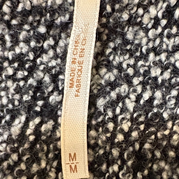 Free People Slouchy Moto Charcoal Gray/Black Tweed Jacket Size Medium - Picture 4 of 14